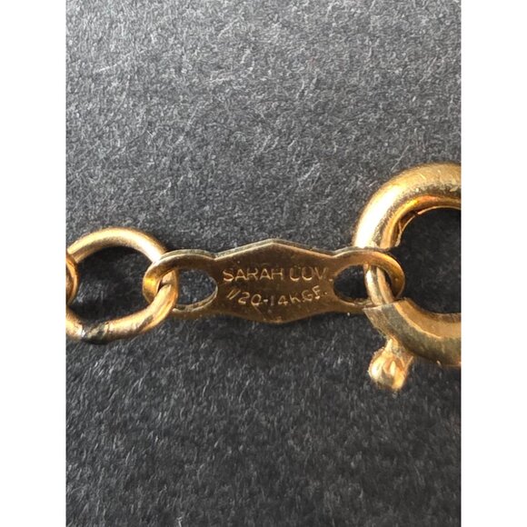 14K Gold Filled Sarah Cov Box Chain Necklace 18" With Spring Ring Clasp - Picture 4 of 6